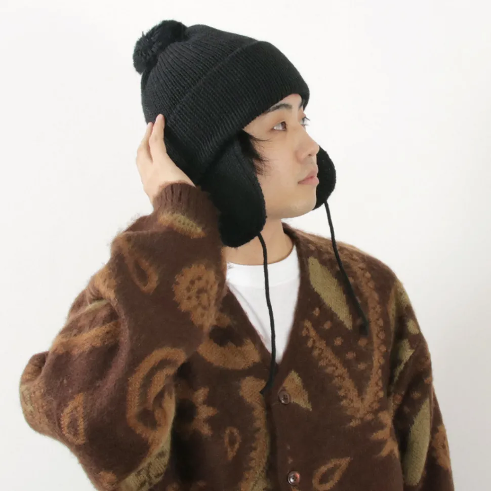 HIGHLAND 2000 / 3G Solid Bobcap Double Ear Cover and Pom Pom and Chin Rope (20cm)