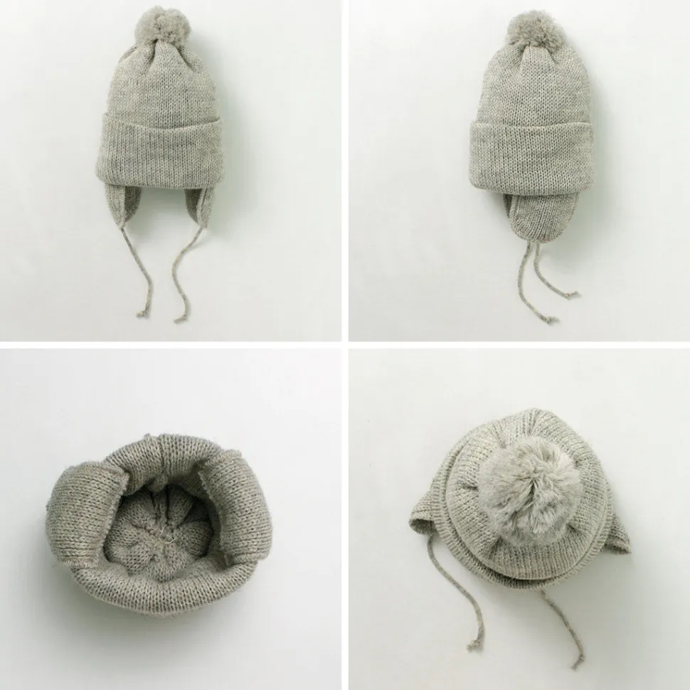 HIGHLAND 2000 / 3G Solid Bobcap Double Ear Cover and Pom Pom and Chin Rope (20cm)