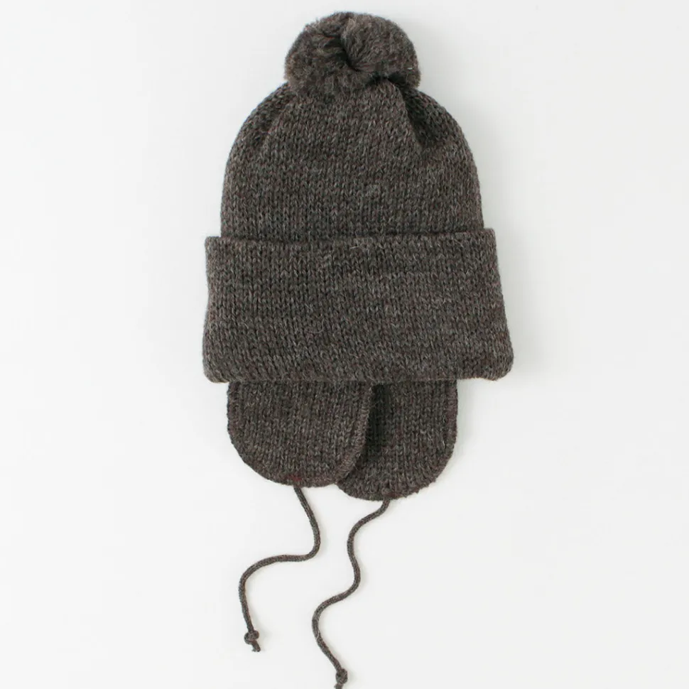 HIGHLAND 2000 / 3G Solid Bobcap Double Ear Cover and Pom Pom and Chin Rope (20cm)