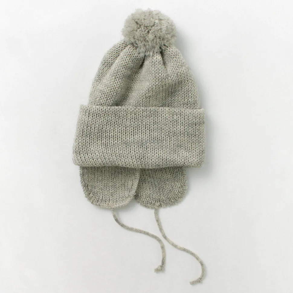 HIGHLAND 2000 / 3G Solid Bobcap Double Ear Cover and Pom Pom and Chin Rope (20cm)