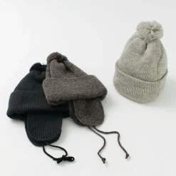 HIGHLAND 2000 / 3G Solid Bobcap Double Ear Cover and Pom Pom and Chin Rope (20cm)