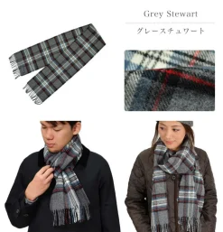 HIGHLAND TWEEDS / Lamb Wool Check Scarf