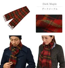 HIGHLAND TWEEDS / Lamb Wool Check Scarf