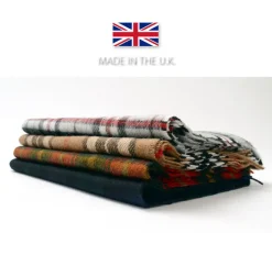 HIGHLAND TWEEDS / Lamb Wool Check Scarf