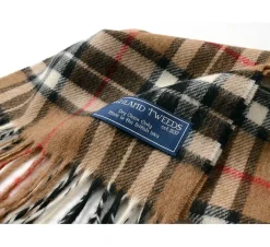 HIGHLAND TWEEDS / Lamb Wool Check Scarf