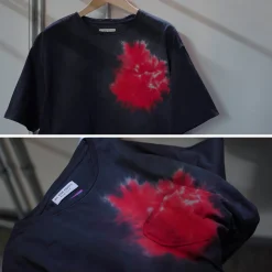 ILL ONE EIGHTY / Tie Dye Heart Pocket Short Sleeve T-Shirt