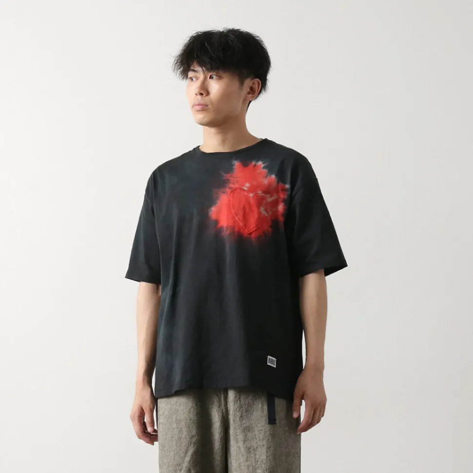 ILL ONE EIGHTY / Tie Dye Heart Pocket Short Sleeve T-Shirt