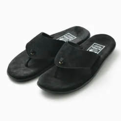 ISLAND SLIPPER / Wide strap thong leather sandal