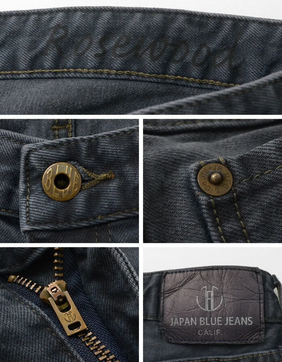 JAPAN BLUE JEANS / Calif Tapered Overdyed Black Rosewood