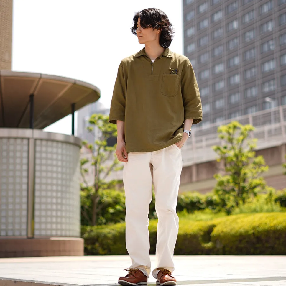 JAPAN BLUE JEANS / CODE:SILVER Military Pullover Shirt