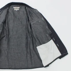 JAPAN BLUE JEANS / Cotton Linen Denim Faux Army Pullover Jacket