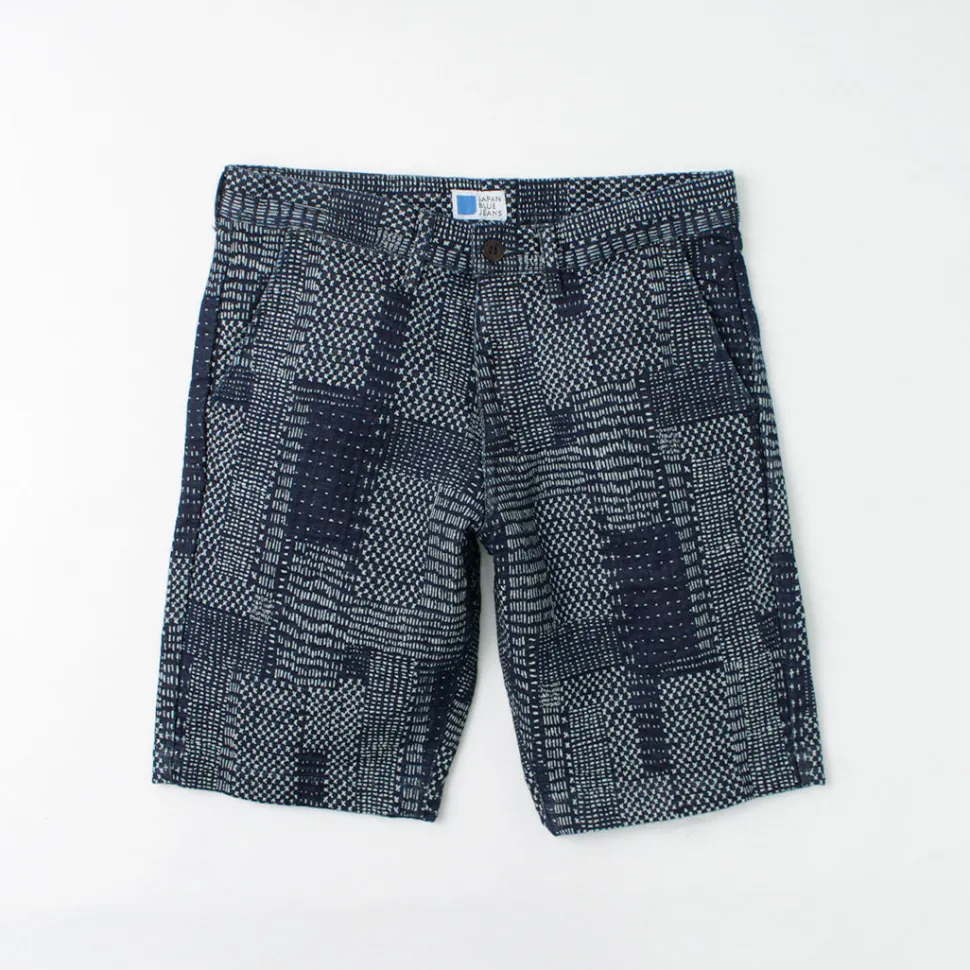 JAPAN BLUE JEANS / Indigo quilted coat Style Sweatshirt Shorts