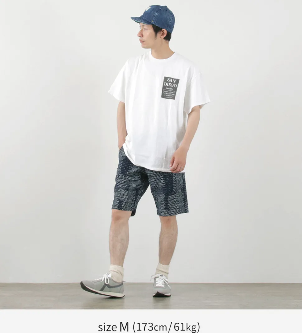 JAPAN BLUE JEANS / Indigo quilted coat Style Sweatshirt Shorts