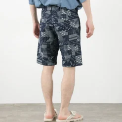 JAPAN BLUE JEANS / Indigo quilted coat Style Sweatshirt Shorts