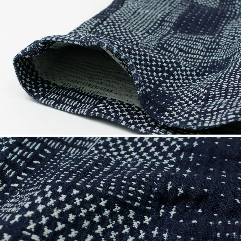 JAPAN BLUE JEANS / Indigo quilted coat Style Sweatshirt Shorts