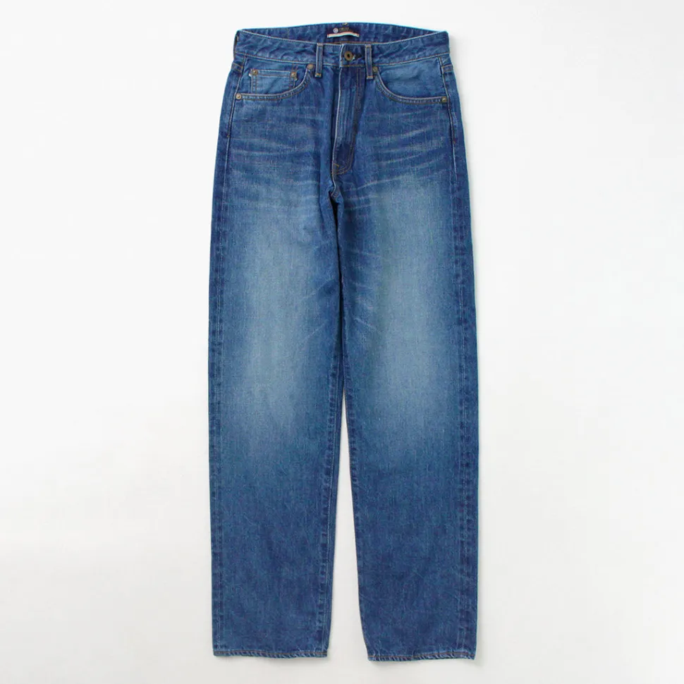 JAPAN BLUE JEANS / J504 Circle Loose 12.5oz African Cotton Selvic Used Wash