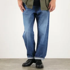 JAPAN BLUE JEANS / J504 Circle Loose 12.5oz African Cotton Selvic Used Wash
