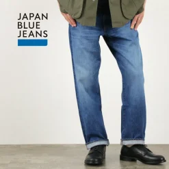 JAPAN BLUE JEANS / J504 Circle Loose 12.5oz African Cotton Selvic Used Wash