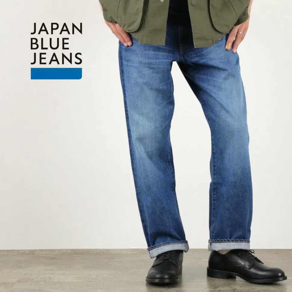 JAPAN BLUE JEANS / J504 Circle Loose 12.5oz African Cotton Selvic Used Wash