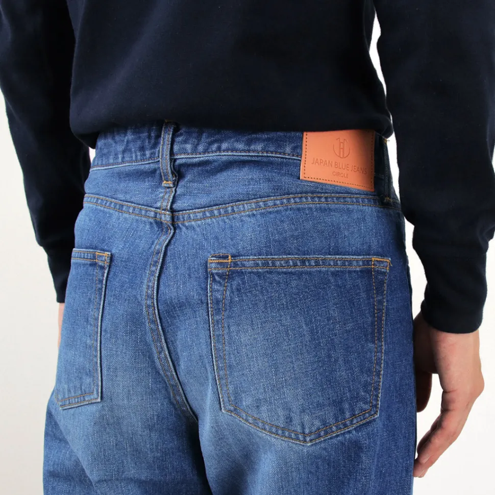 JAPAN BLUE JEANS / J504 Circle Loose 12.5oz African Cotton Selvic Used Wash