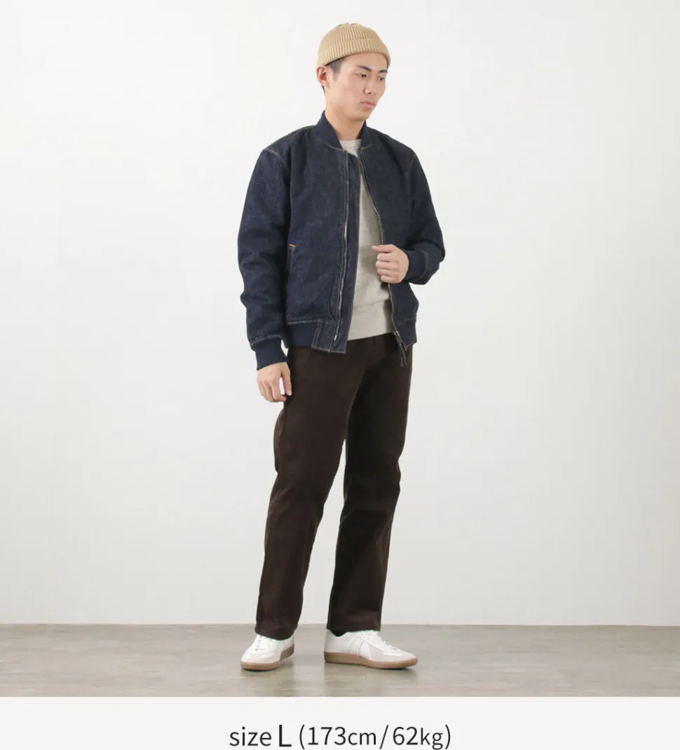 JAPAN BLUE JEANS / 13.5oz Crunch Denim Bomber Jacket