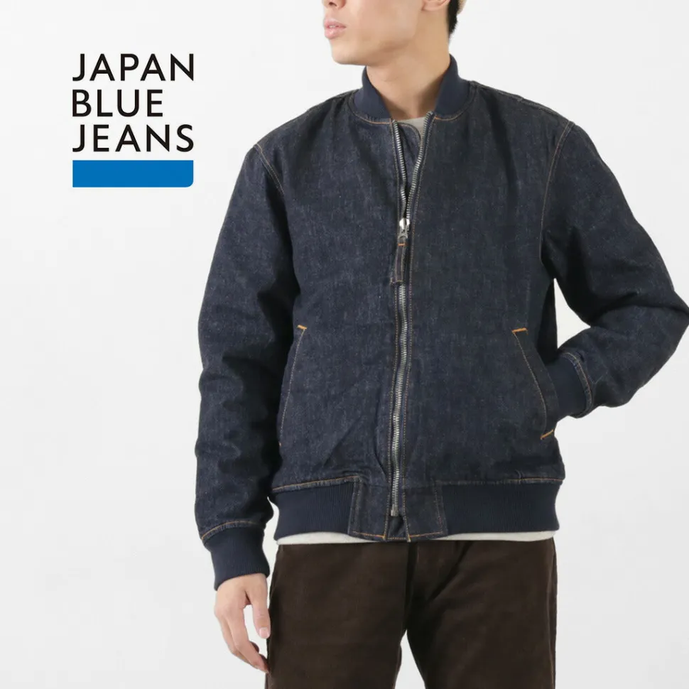 JAPAN BLUE JEANS / 13.5oz Crunch Denim Bomber Jacket