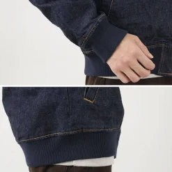 JAPAN BLUE JEANS / 13.5oz Crunch Denim Bomber Jacket