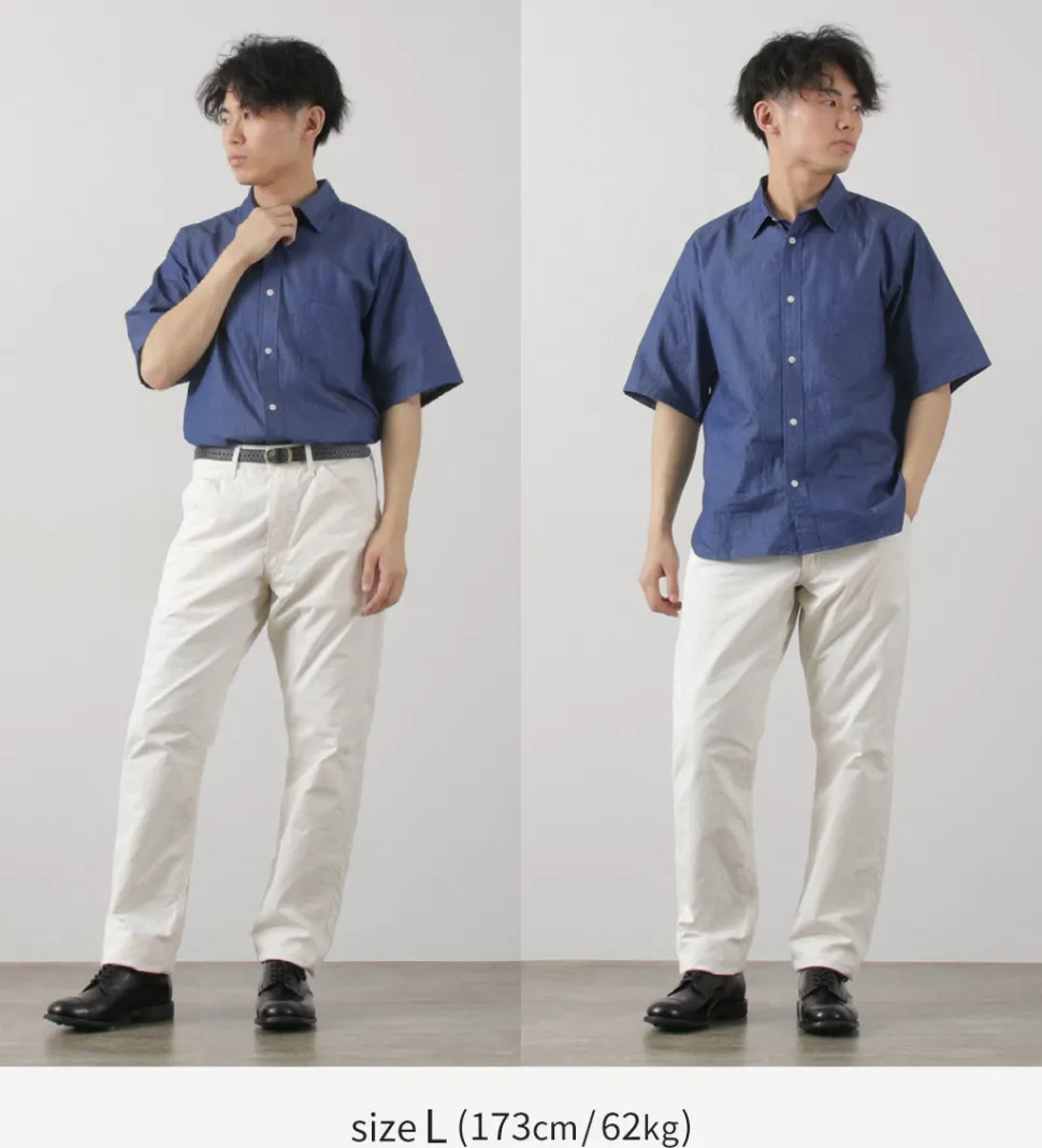 JAPAN BLUE JEANS / 3oz denim short sleeve shirt