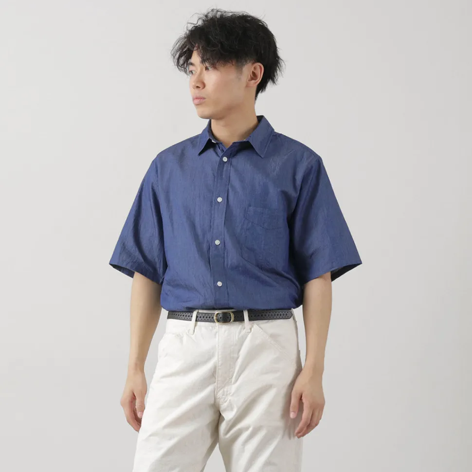 JAPAN BLUE JEANS / 3oz denim short sleeve shirt
