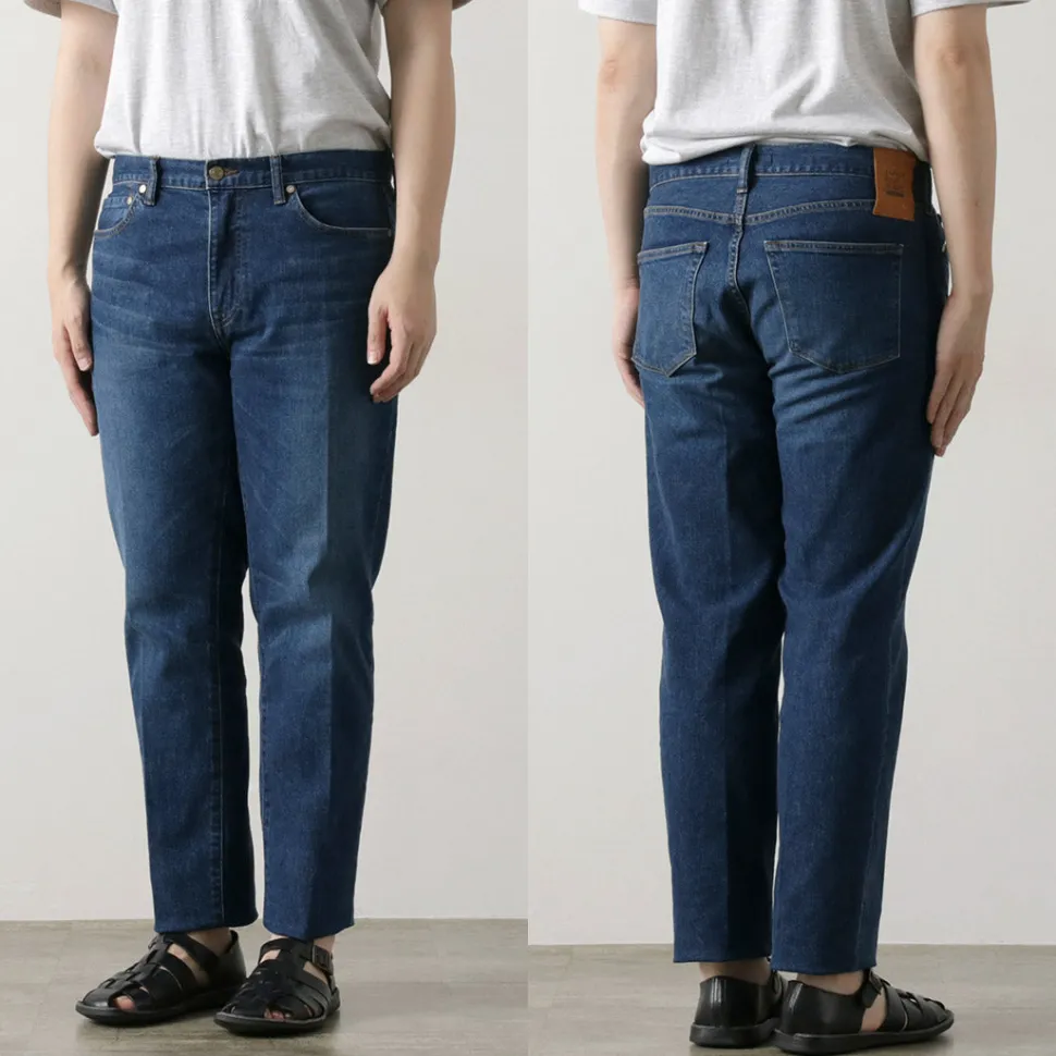 JAPAN BLUE JEANS / 12oz Stretch Center Crease 5P Denim Used Processing