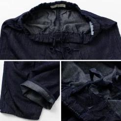 JAPAN BLUE JEANS / RJB7570 Cotton Linen Denim Knicker Trousers