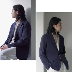JAPAN BLUE JEANS / Seersucker Summer Unconstracted Jacket