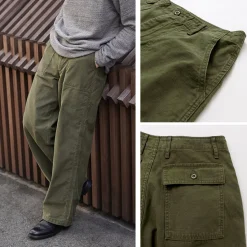 JAPAN BLUE JEANS / Wide Baker Pants Sulphur-dyed Back Satin