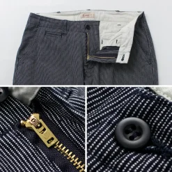 JAPAN BLUE JEANS / Wide Tapered Hickory Pants