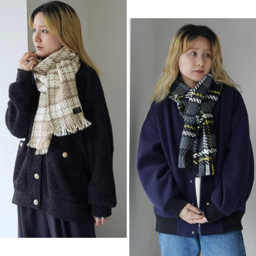 JOHN BRANIGAN / Irish Tweed Knit Scarf Scarf