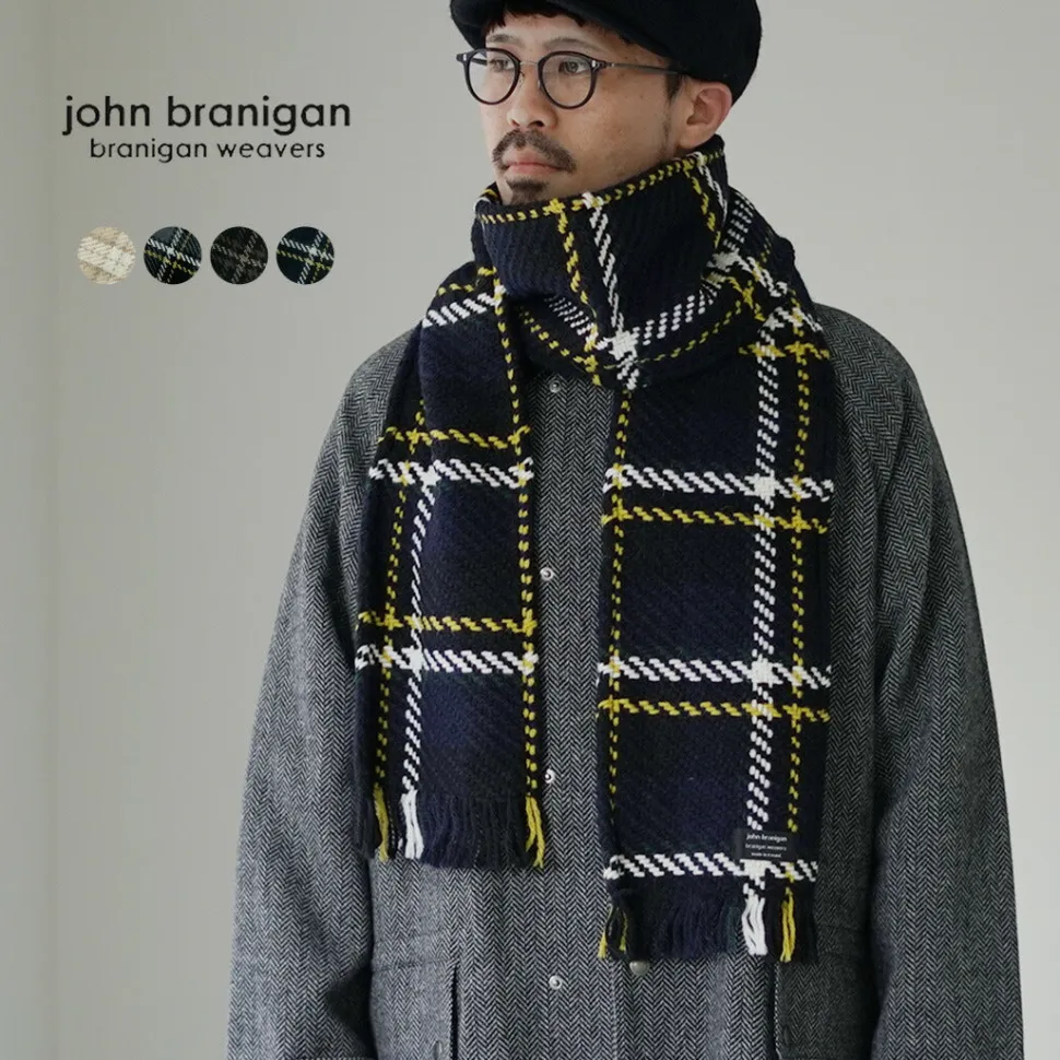 JOHN BRANIGAN / Irish Tweed Knit Scarf Scarf