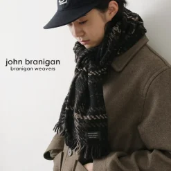 JOHN BRANIGAN / Irish Tweed Knit Scarf Scarf