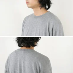 JOHN SMEDLEY / Merino Wool 24 Gauge Crew Neck Knit