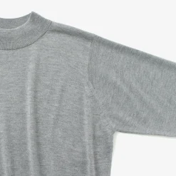 JOHN SMEDLEY / Merino Wool 24 Gauge Mock Neck Knit