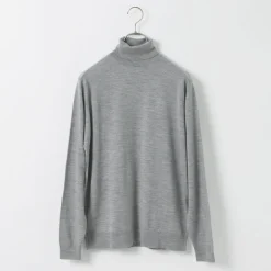 JOHN SMEDLEY / Merino Wool 30 Gauge Turtleneck Knit MODERN FIT