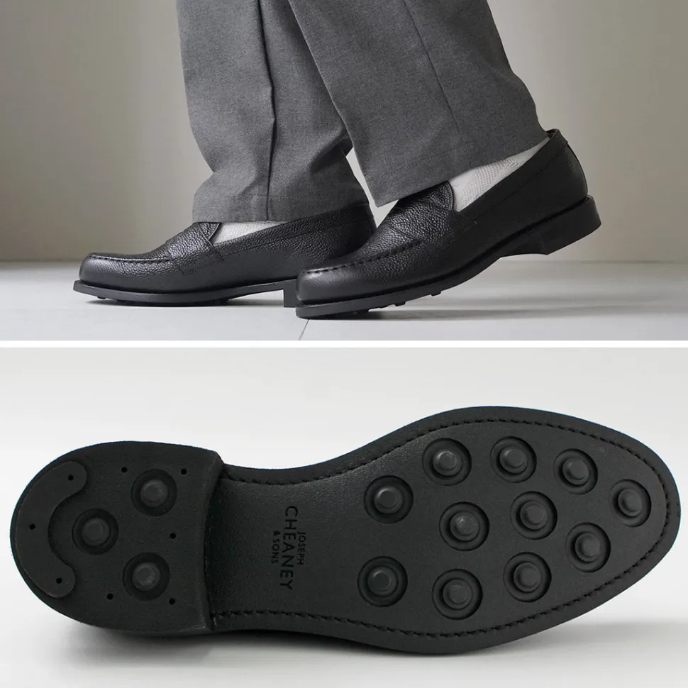 JOSEPH CHEANEY / Howard R Coin Loafer Grained Calf