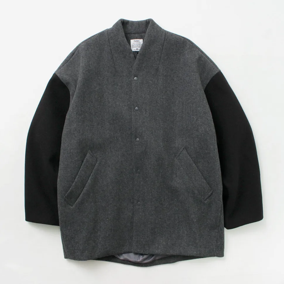 KELEN / Collarless Egg Jacket