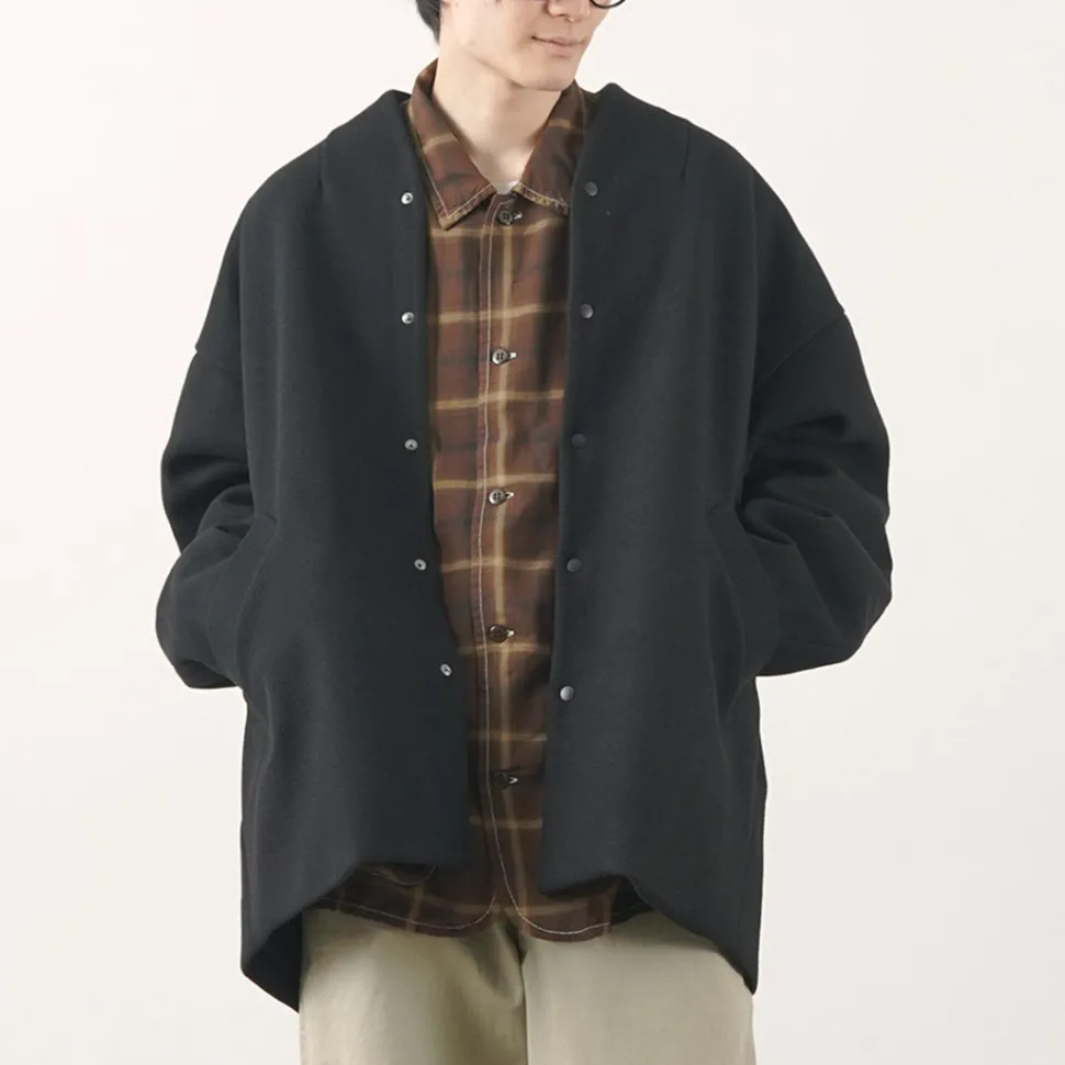 KELEN / Collarless Egg Jacket