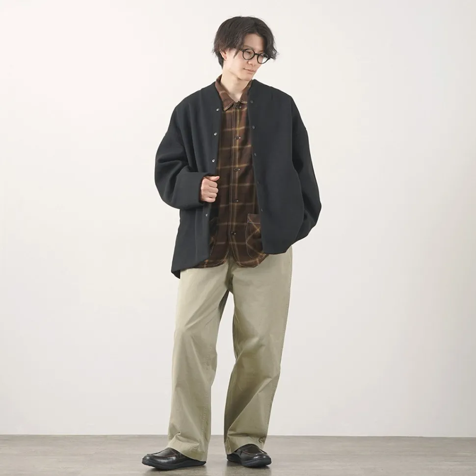 KELEN / Collarless Egg Jacket