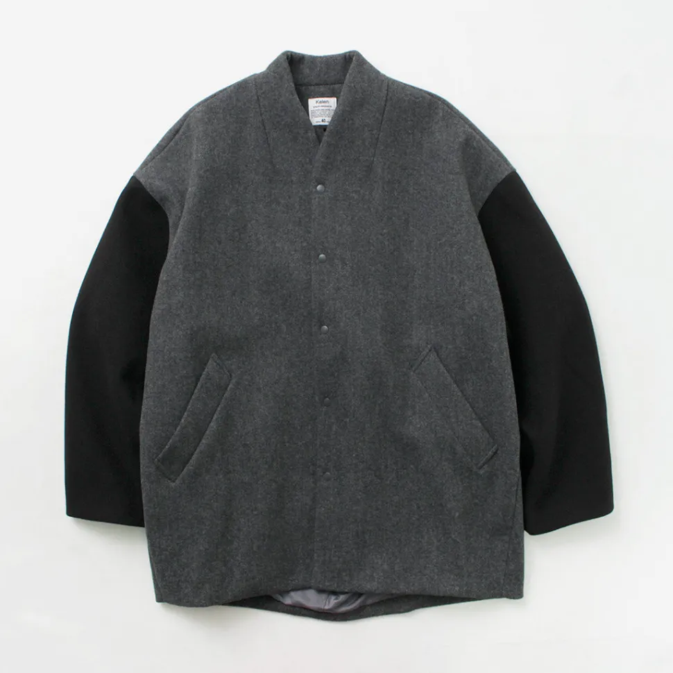 KELEN / Collarless Egg Jacket
