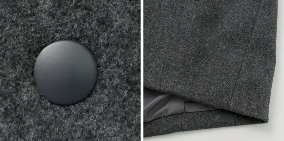 KELEN / Collarless Egg Jacket