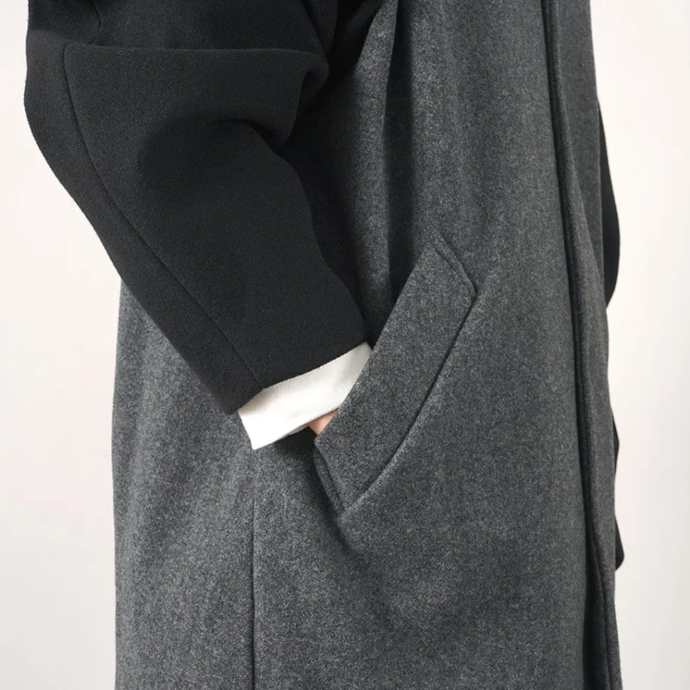 KELEN / Collarless Egg Jacket