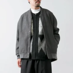 KELEN / Collarless Egg Jacket