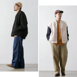 KELEN / Collarless Egg Jacket