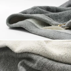 KEPANI / Crew Neck Full Zip Sweat Jacket